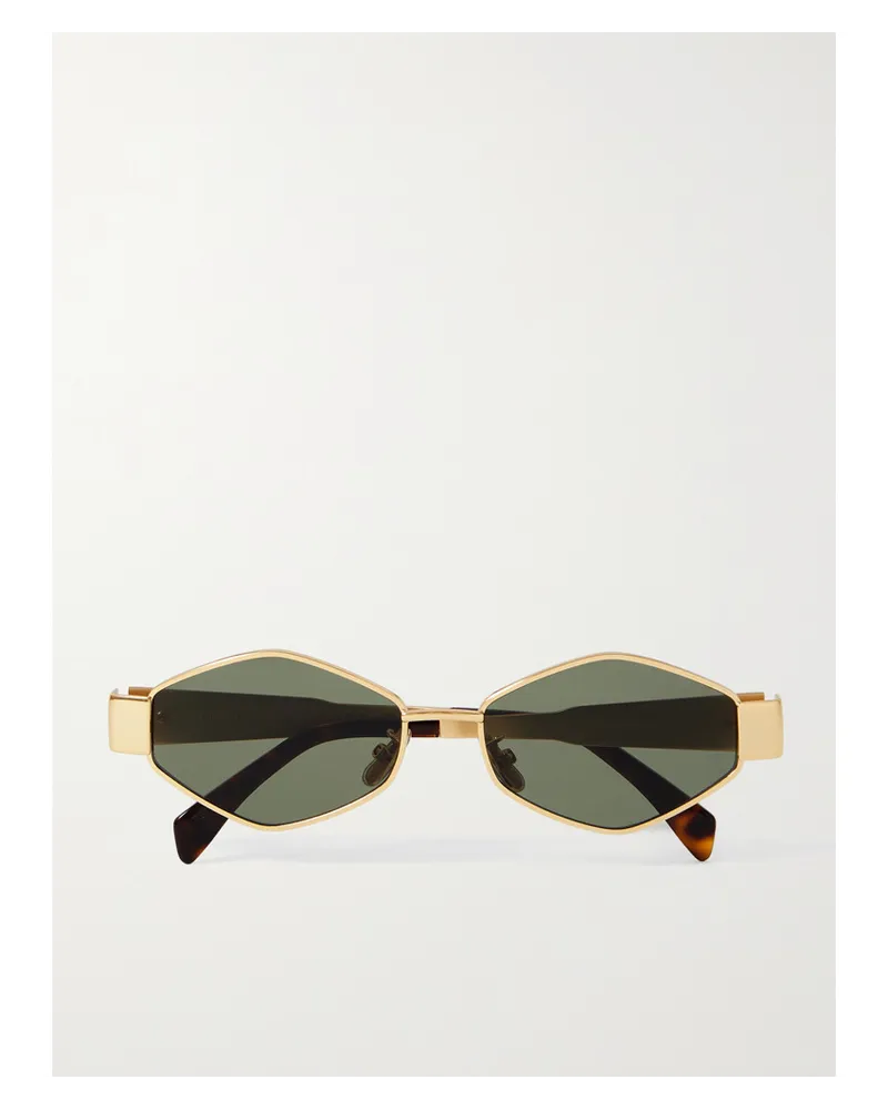 Celine Triomphe farbene Sonnenbrille Gold