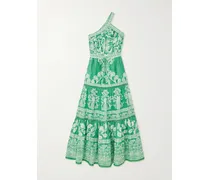 Sweet Garden Asymmetrisches Kleid aus Baumwoll-voile