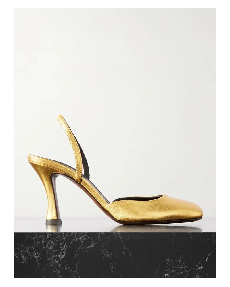 NEOUS Baten Slingback-pumps Aus Metallic-leder - Gold Gold