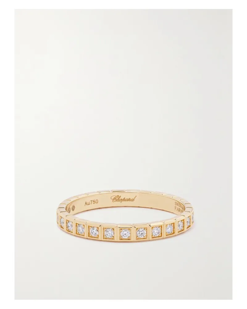 Chopard Ice Cube Ring Aus 18 Karat Gold Mit Diamanten Gold