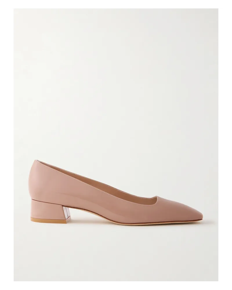 Stuart Weitzman Vera Pumps aus Lackleder Neutral