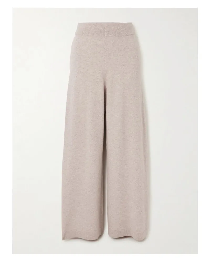 Veronica Beard Jenkins Hose Mit Weitem Bein Aus Einer Merinowoll-kaschmirmischung - Neutral Neutral