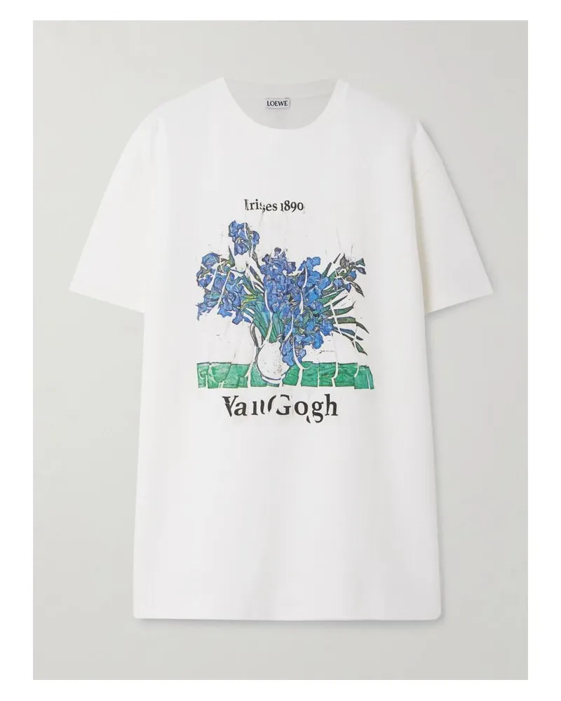 Loewe T-shirt Aus Jersey Aus Einer Baumwollmischung Mit Print - Weiß Weiß