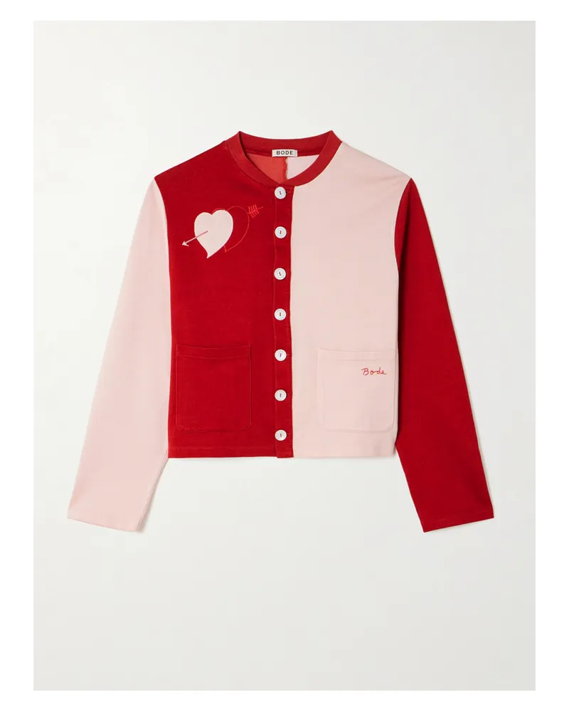 BODE Wonderland Cardigan Aus Strick Mit Stickereien - Rot Rot