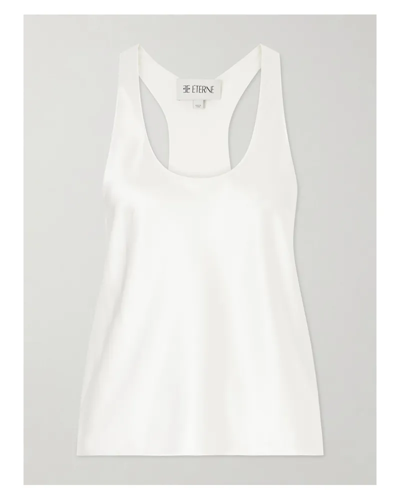 ÉTERNE Hedi Silk-blend Satin Tank - Neutrals Neutrals