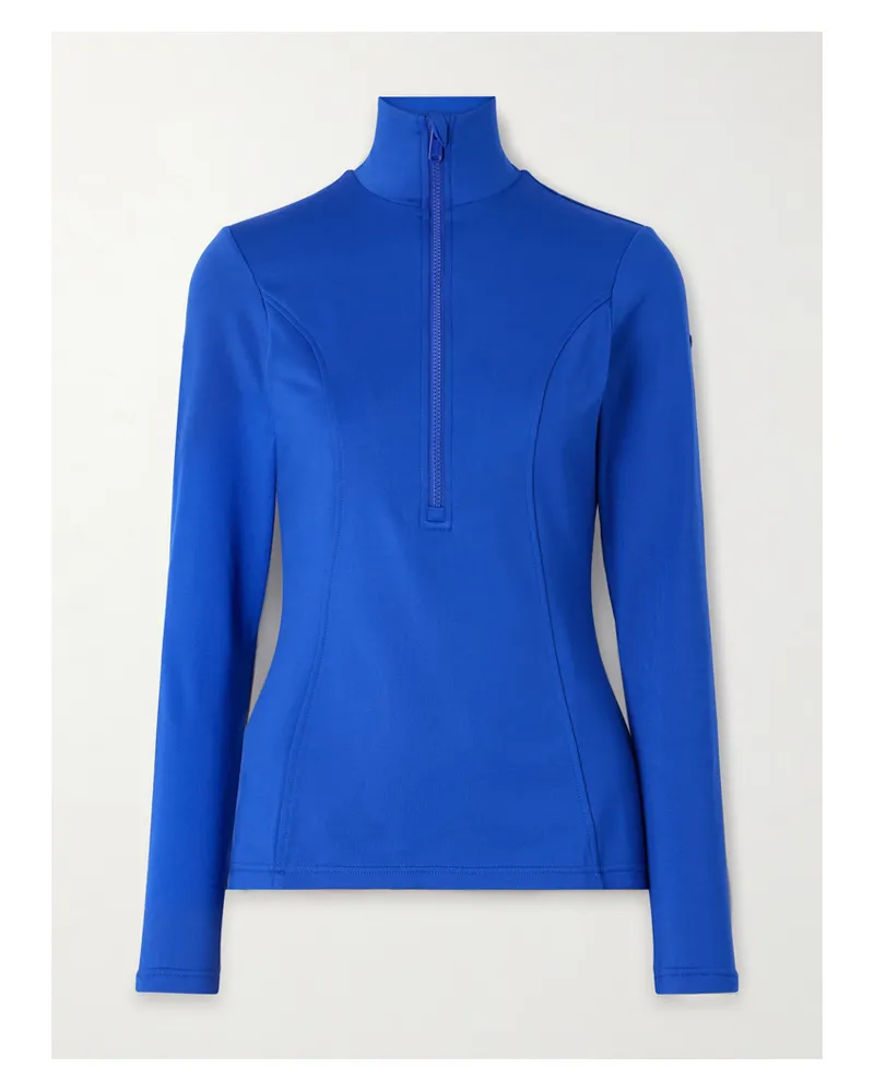 GOLDBERGH Serena Stehkragenoberteil Aus Recyceltem Stretch-jersey - Blau Blau