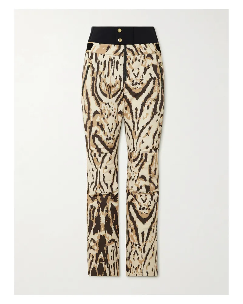 Bogner Maren Bedruckte Skihose Mit Gummibesätzen - Animal-Print Animal-print