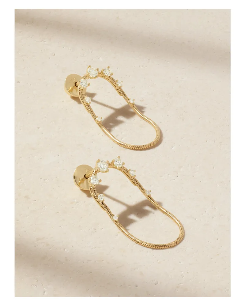 Fernando Jorge Parallel Short 18-karat Gold Diamond Earrings Gold