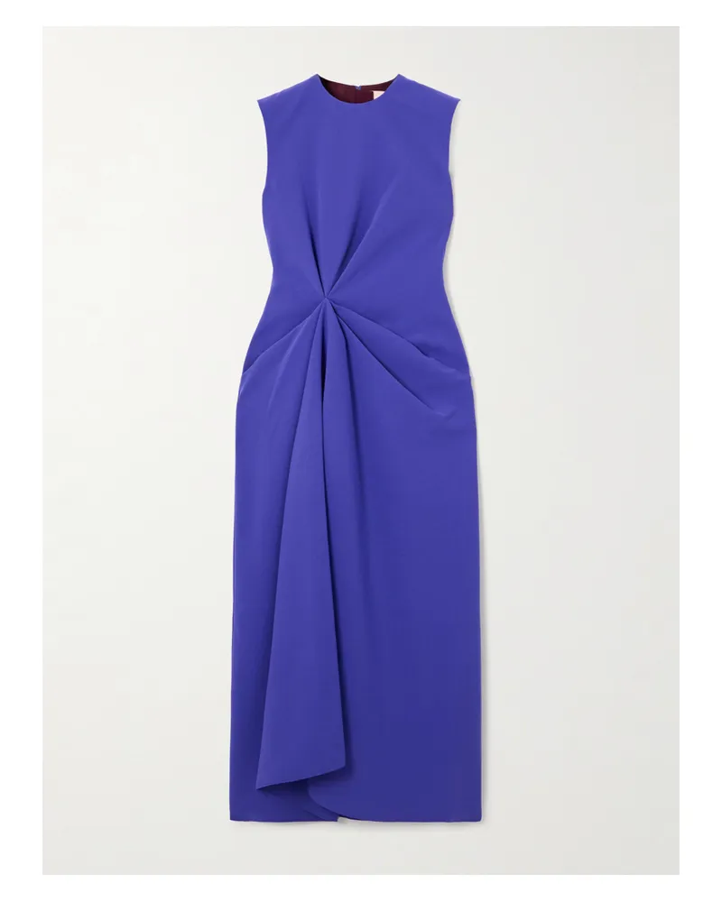 Roksanda Ilincic Almas Midikleid Aus Crêpe Mit Falten Und Raffung - Lila Lila
