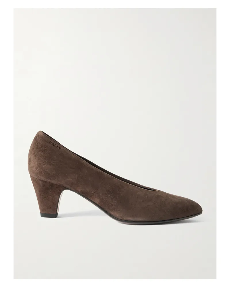 Bally Aline 55 Pumps Aus Veloursleder - Braun Braun