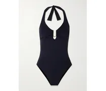Tampa Embellished Halterneck Swimsuit - Black