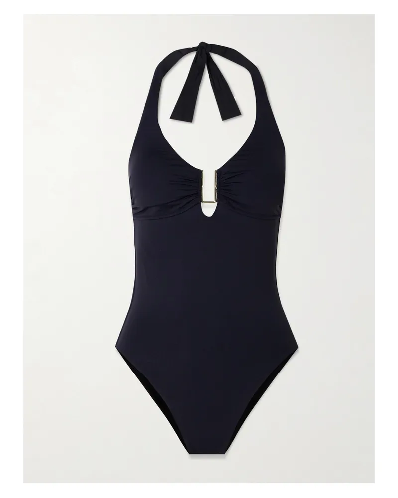 Melissa Odabash Tampa Embellished Halterneck Swimsuit - Black Black