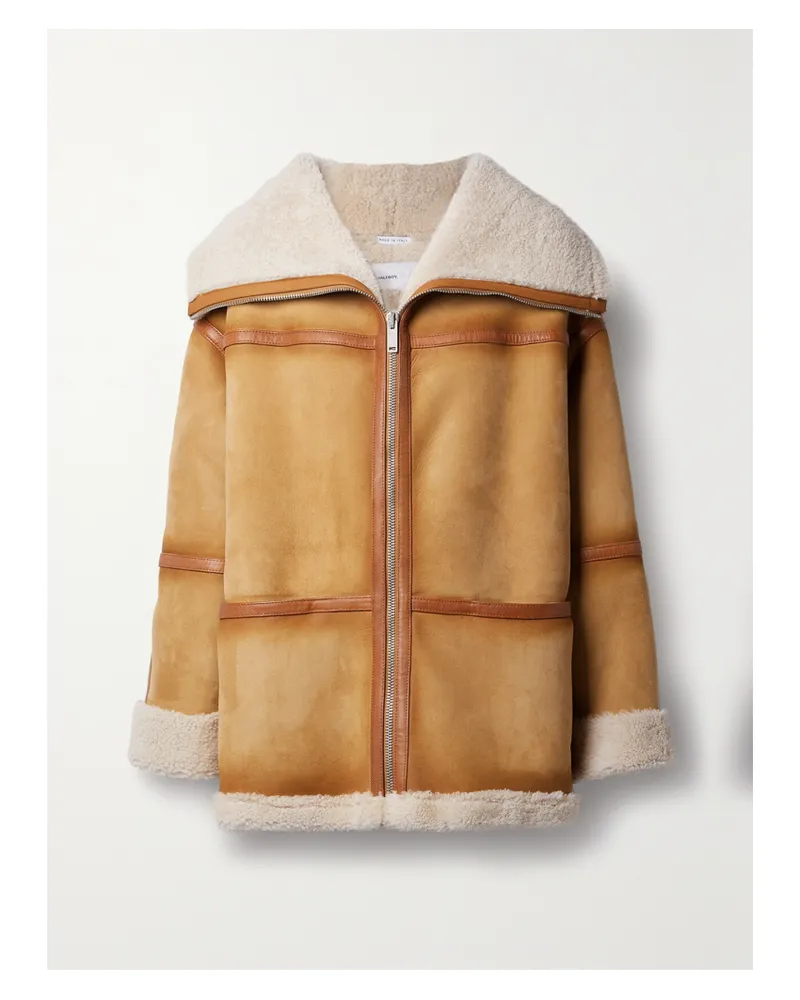 HALFBOY Jacke Aus Shearling - Braun Braun
