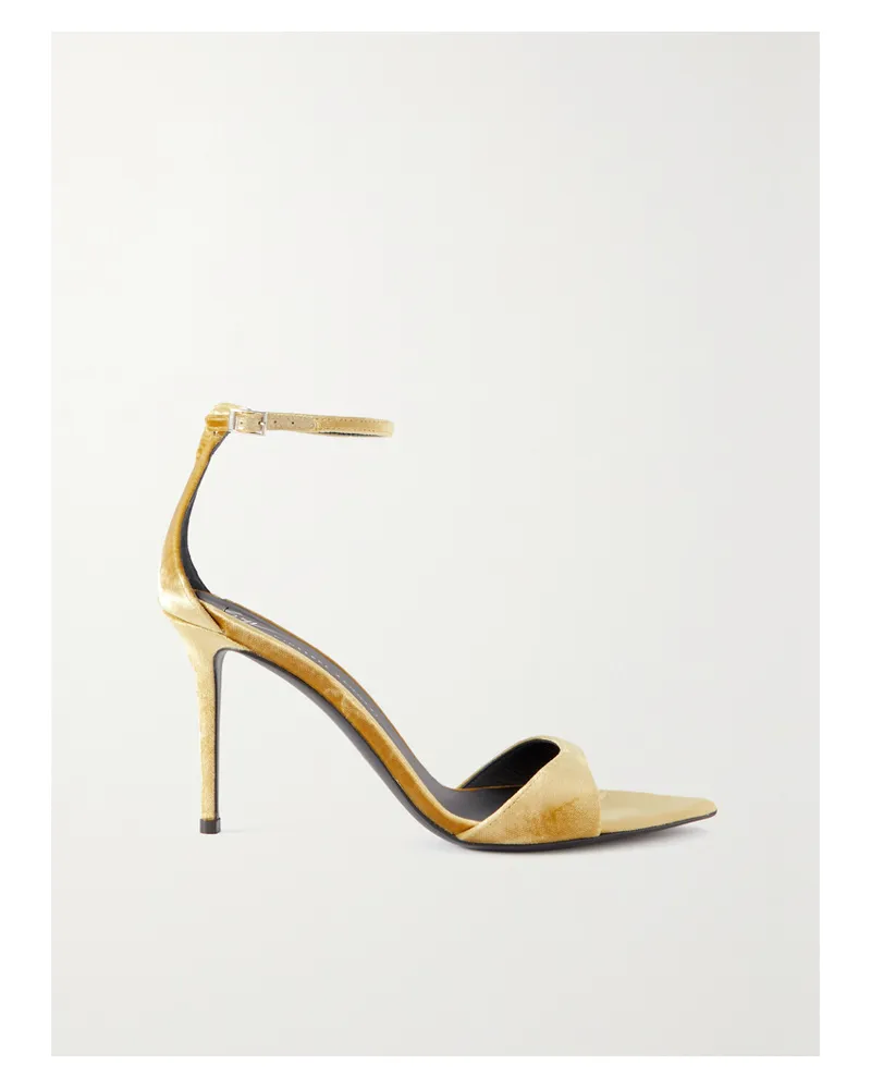 Giuseppe Zanotti Veronica Sandalen Aus Samt - Gold Gold