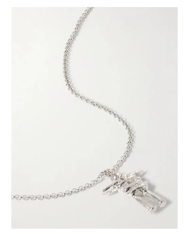 Alighieri The Skeletons Of The Self Kette Aus Recyceltem Silber Silber