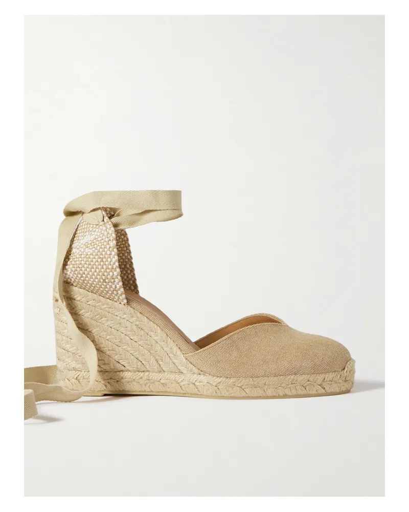 Castañer Chiara 80 Espadrille-wedges Aus Canvas - Neutral Neutral
