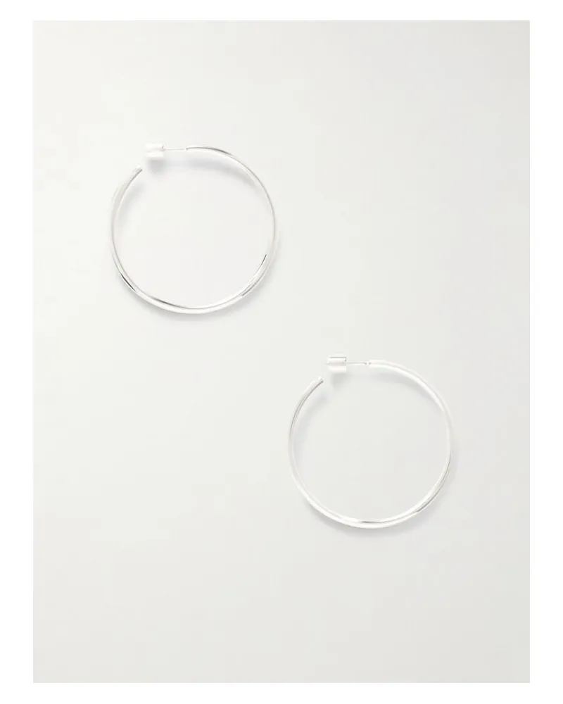 Jennifer Fisher Thread Baby Silberfarbene Creolen Silber