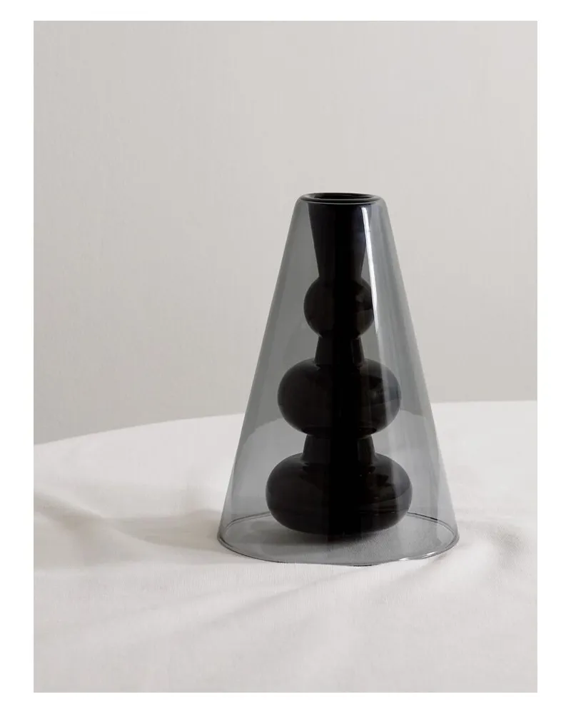 Tom Dixon Bump Vase Aus Glas - Schwarz Schwarz