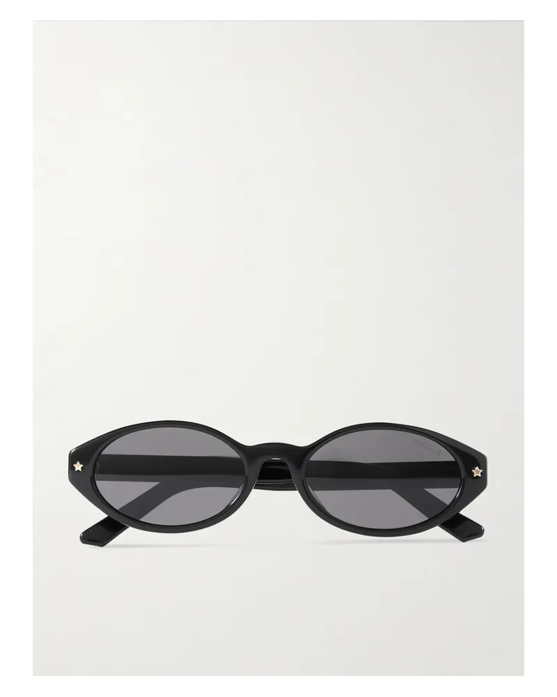 Dior Diorpacific R1i Oval-frame Acetate Sunglasses - Black Black