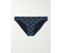 Printed Bikini Briefs - Blue