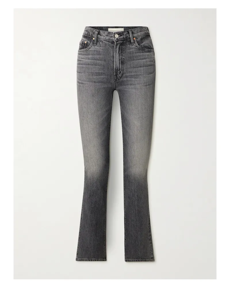 Mother The Insider Skimp Hoch Sitzende Bootcut-jeans - Grau Grau