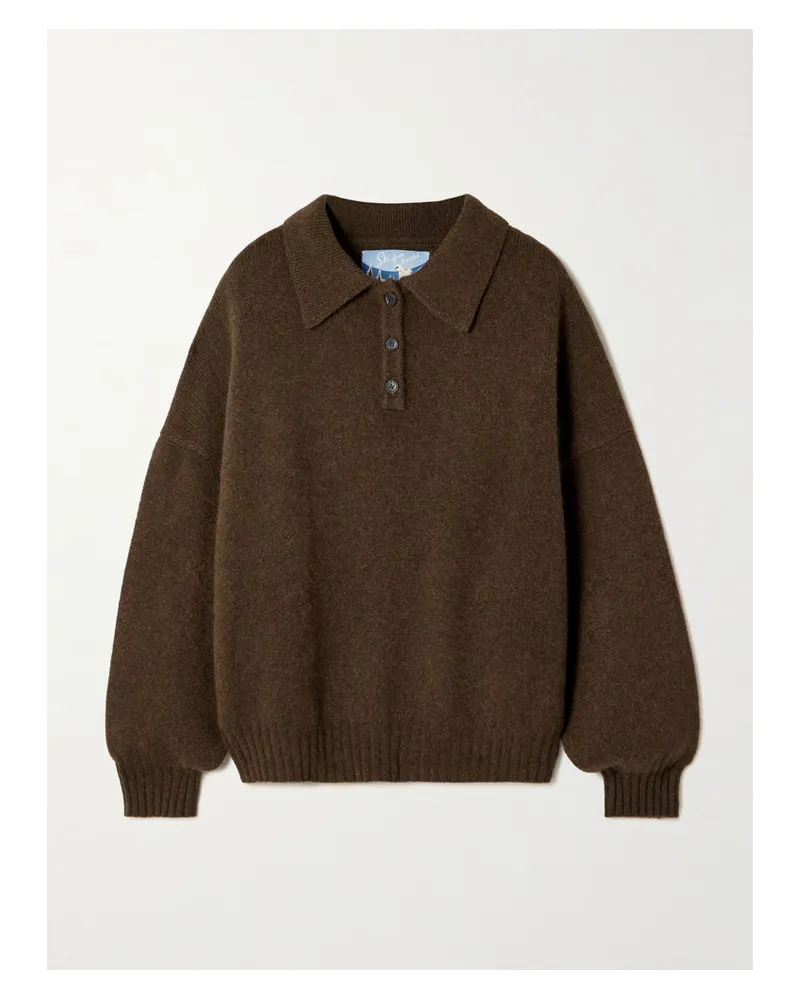 arch4 King's Road Organic Cashmere Sweater - Brown Brown