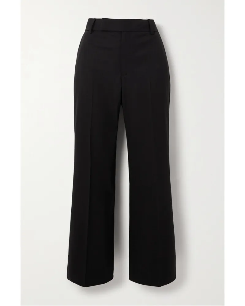 Proenza Schouler Hose mit Geradem Bein aus Einer Wollmischung Schwarz