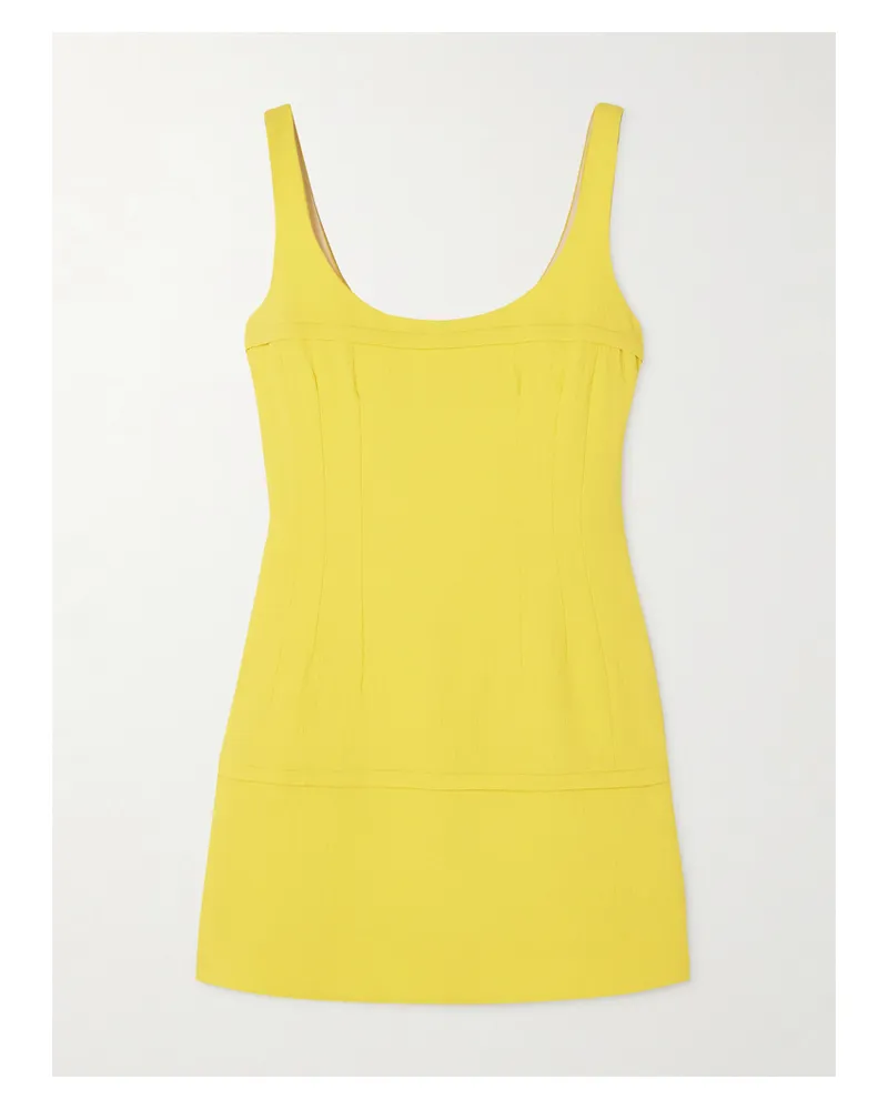 EMILIA WICKSTEAD Beata Minikleid Aus Gehämmertem Crêpe - Gelb Gelb