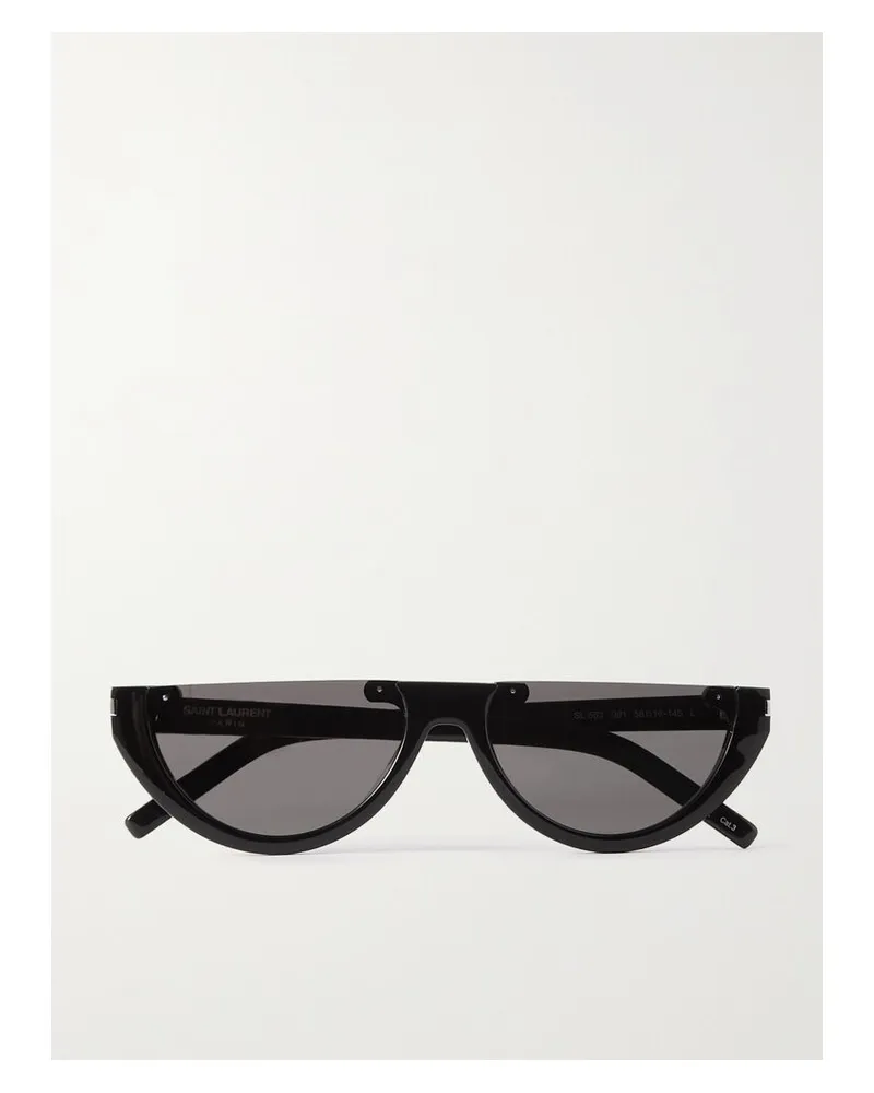 Saint Laurent Sonnenbrille Mit Cat-eye-rahmen Aus Azetat - Schwarz Schwarz