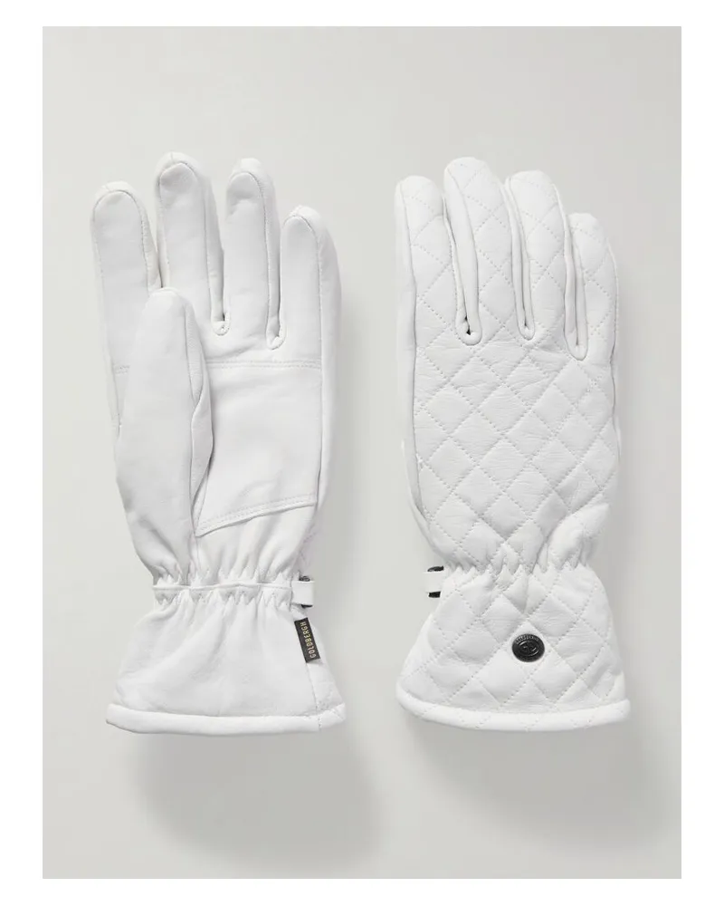 GOLDBERGH Nishi Wattierte Handschuhe Aus Gestepptem Leder - Weiß Weiß