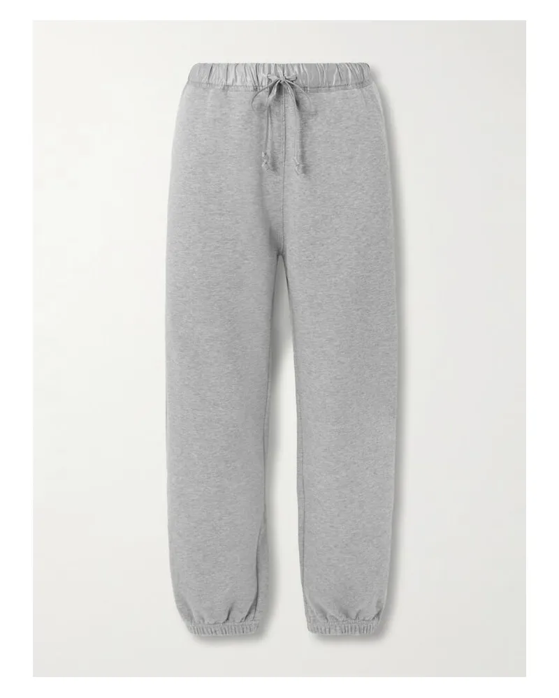 Carven Jogginghose Aus Baumwoll-jersey Mit Crepe-besätzen - Grau Grau