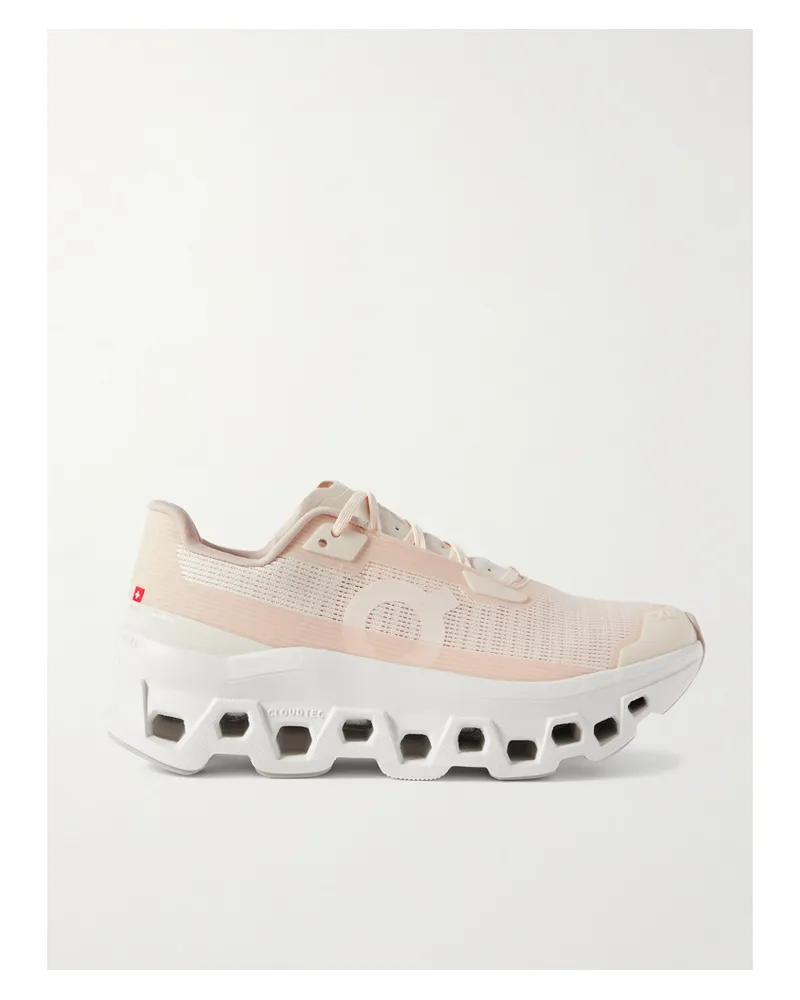 ON Cloudmonster Void Sneakers Aus Mesh Mit Gummibesätzen - Creme Creme