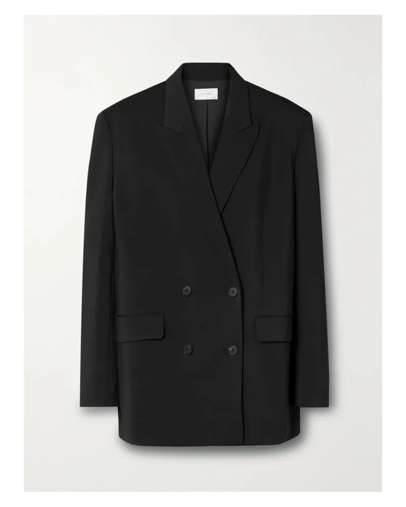 The Row Tristana Doppelreihiger Blazer Aus Twill - Schwarz Schwarz