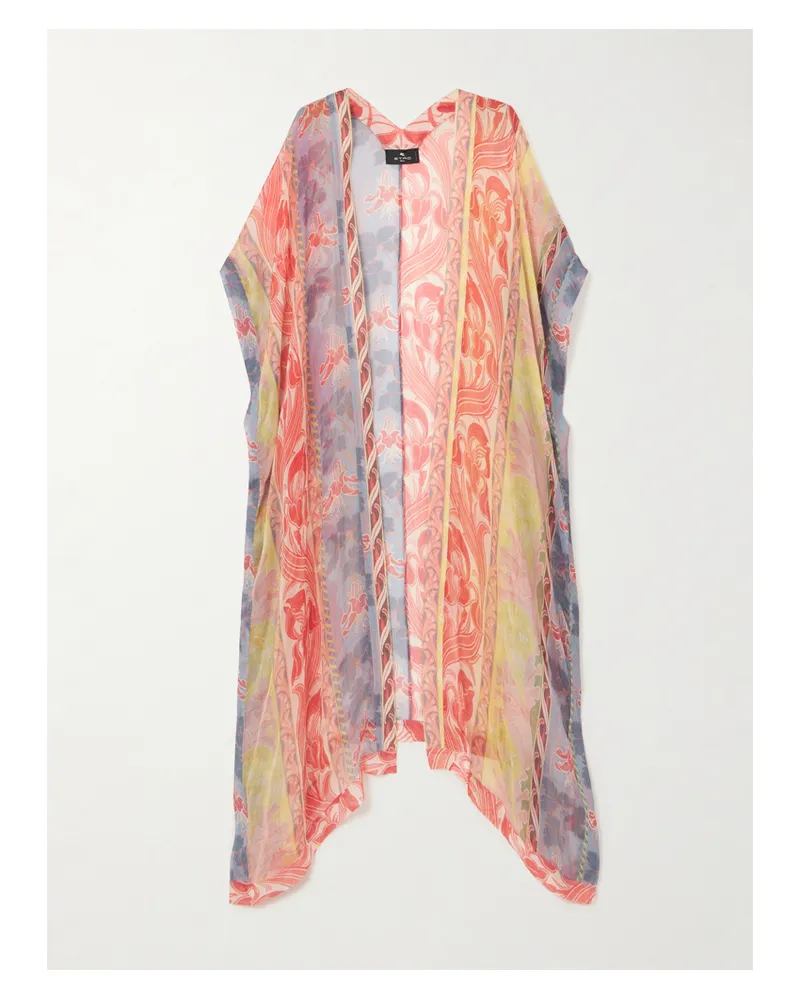 Etro Strandkleid Aus Bedrucktem Krepon - Rot Rot