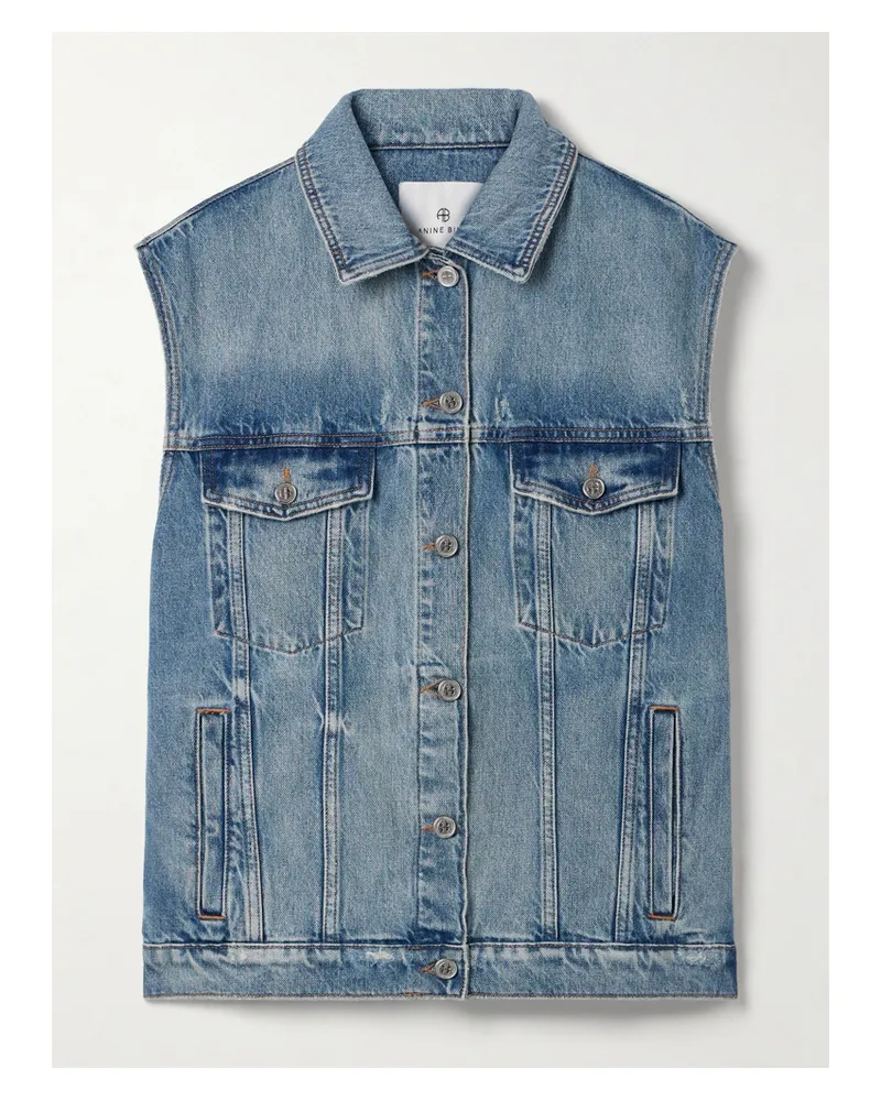 Anine Bing Rory Jeansweste - Blau Blau