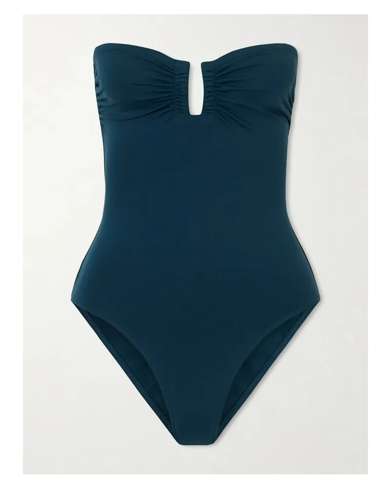 Eres Les Essentiels Cassiopée Bandeau Swimsuit - Blue Blue