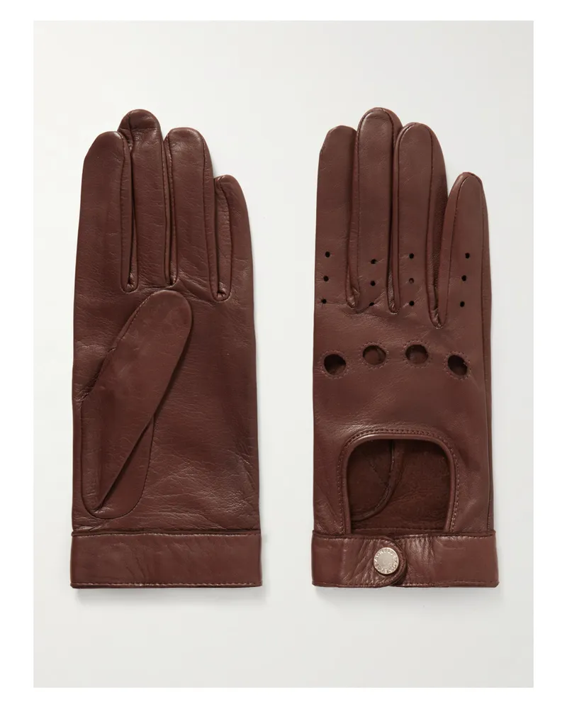 Agnelle Rose Handschuhe Aus Leder - Braun Braun