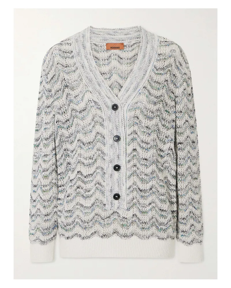 Missoni Striped Crochet-knit Sweater - White White