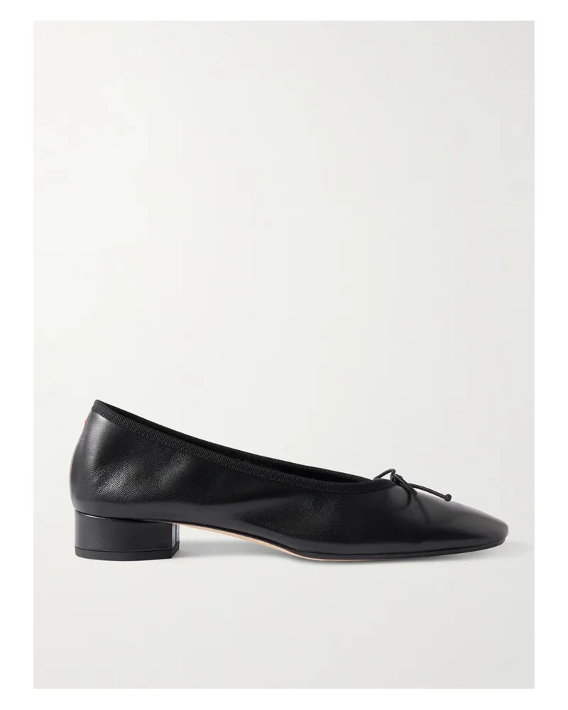 aeyde Onda Bow-detailed Leather Pumps - Black Black