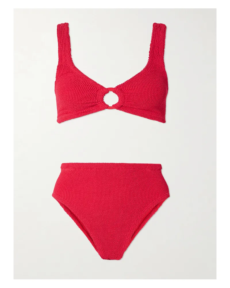 Hunza G Nadine Bikini Aus Seersucker - Rot Rot
