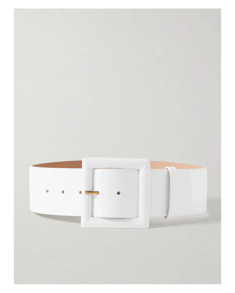 Carolina Herrera New York Icon Gürtel Aus Leder - Weiß Weiß