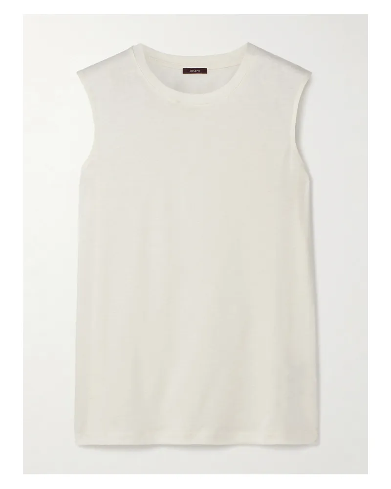 Joseph Tanktop Aus Jersey Aus Einer Baumwoll-seidenmischung - Elfenbein Elfenbein