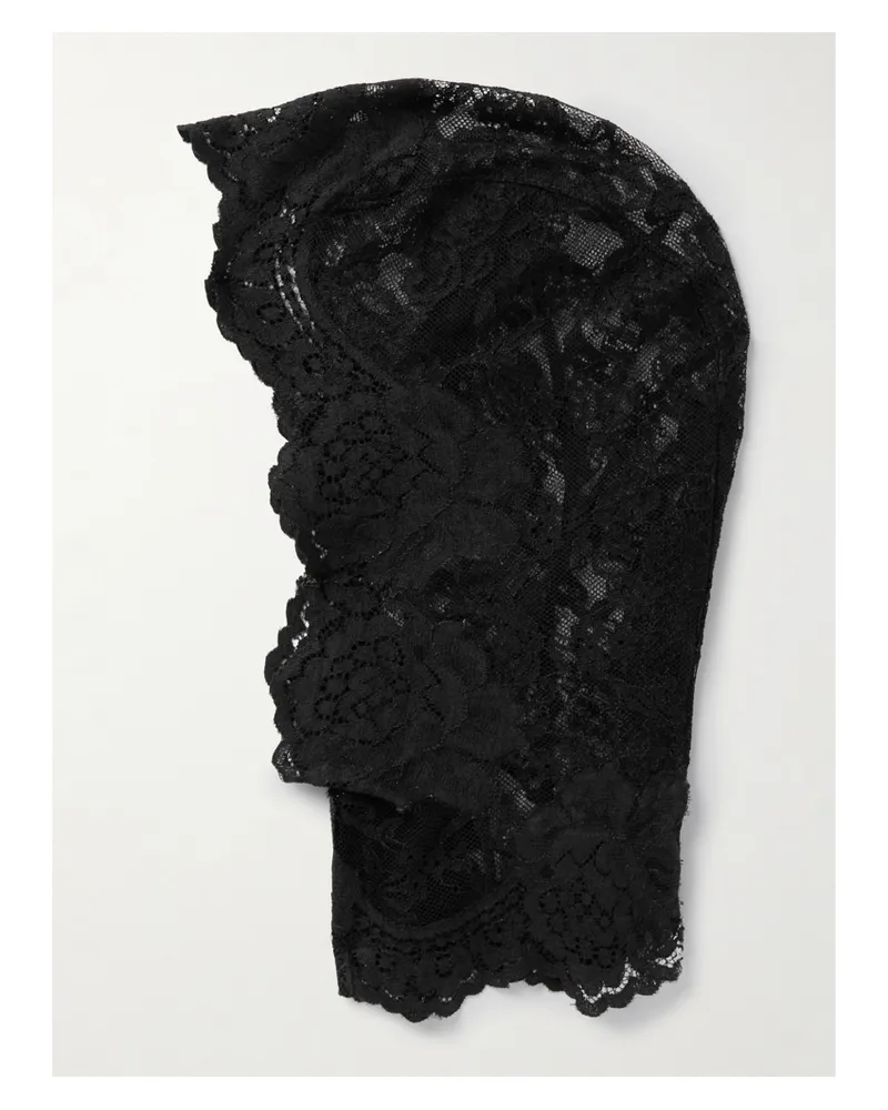 Valentino Garavani Balaklava Aus Spitze - Schwarz Schwarz
