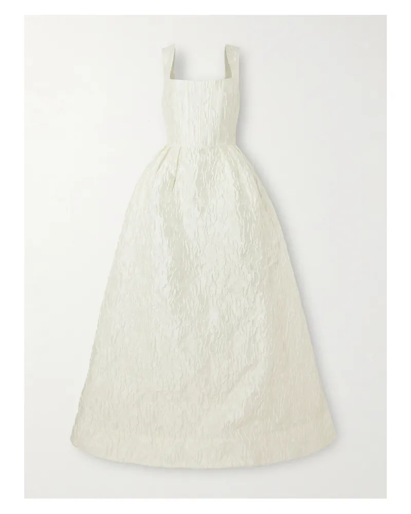 Rebecca Vallance Vanilla Dreams Cloqué Gown - Ivory Ivory