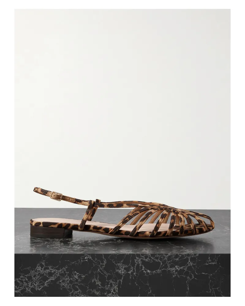 Loeffler Randall Devon Sandalen Mit Leopardenprint - Animal-Print Animal-print