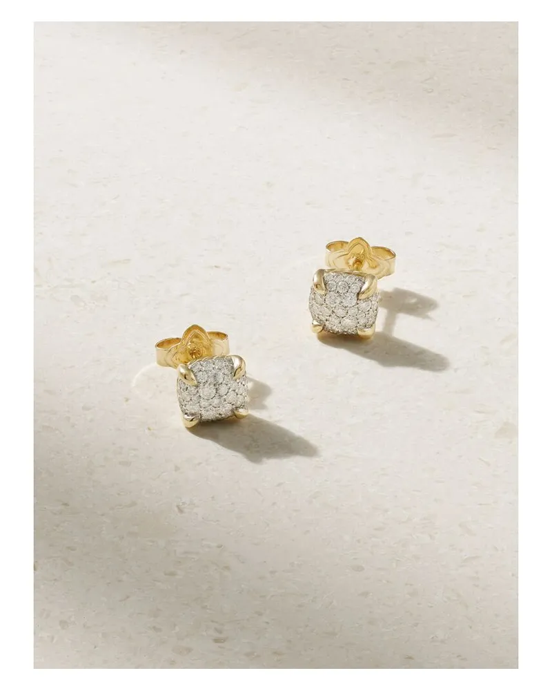 David Yurman Châtelaine Ohrstecker Aus 18 Karat Gold Mit Diamanten Gold