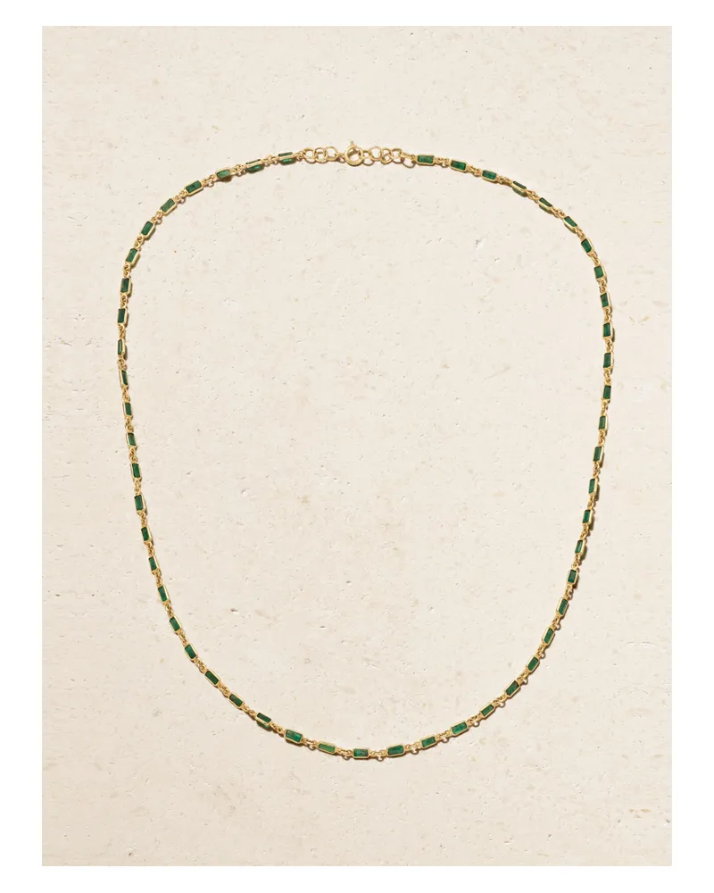JIA JIA 14- Karat Gold Emerald Necklace - Green Green