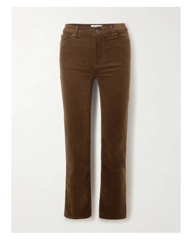 Frame Denim Schlaghose Aus Cord Aus Einer Baumwollmischung - Braun Braun