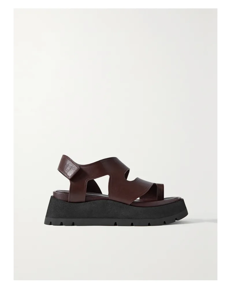 3.1 phillip lim Kate Plateausandalen Aus Leder - Braun Braun