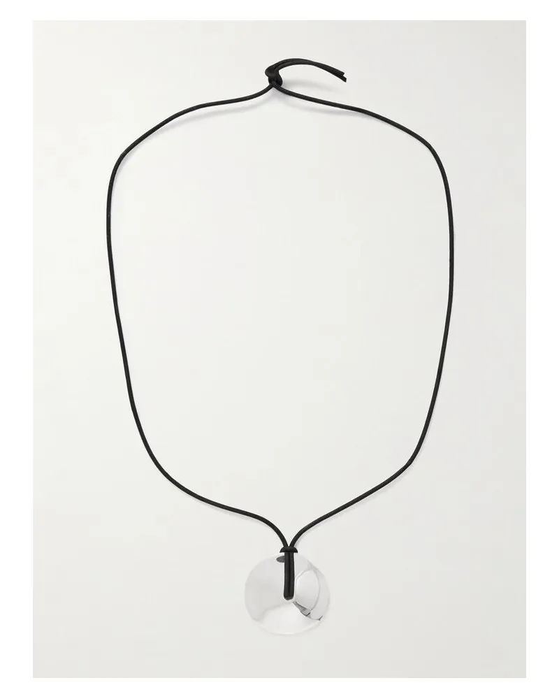 AGMES Cora Kordelkette Mit Detail Aus Recyceltem Silber Silber